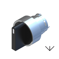 Поворотна кнопка 3-позиційна COMEPI