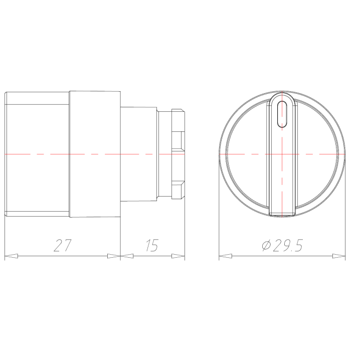 ECX 1320 Поворотна кнопка 3-позиційна