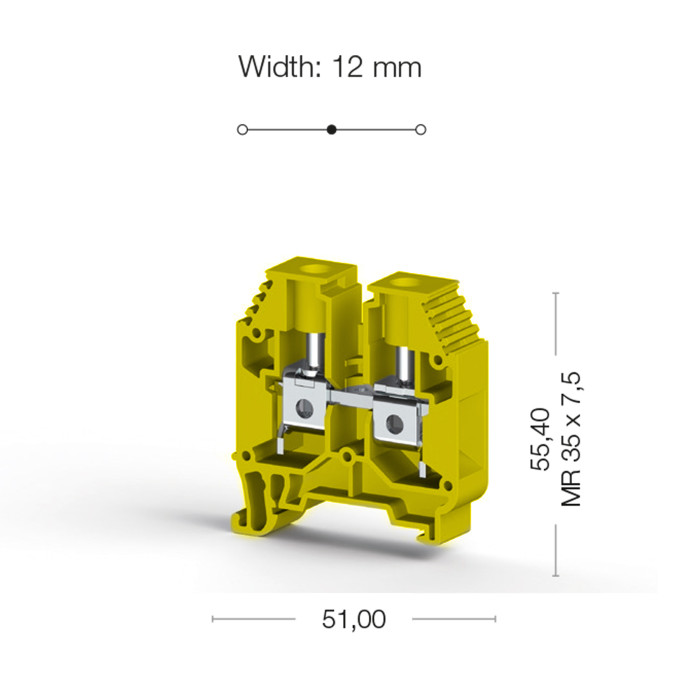 Клема Klemsan AVK Прохідна 16 мм - 0.0.0.3.04163