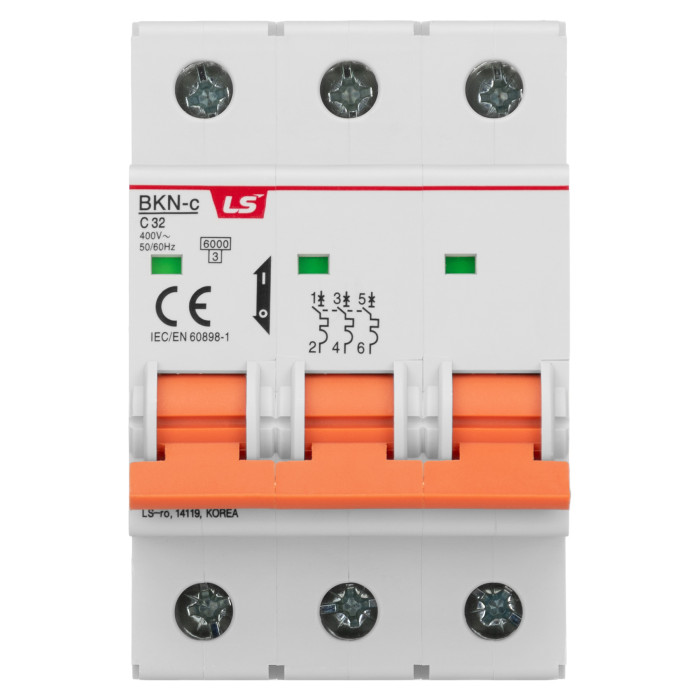 Модульний автоматичний вимикач LS ELECTRIC BKN 3P C32A 6kA