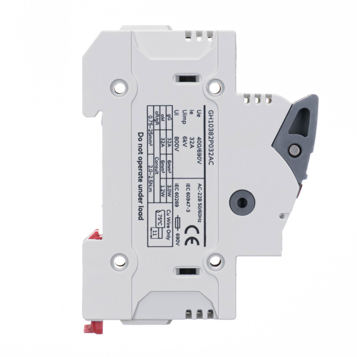 Тримач запобіжників з індикацією Vector VS GENESIS 2P 10x38 32A 690V AC