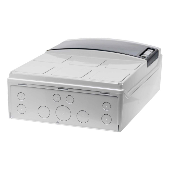 PCSN12PT/RR Настінний корпус для сил. розеток з отвора STAR 1х12 MOD 436x310x147мм, IP65, шини N+PE