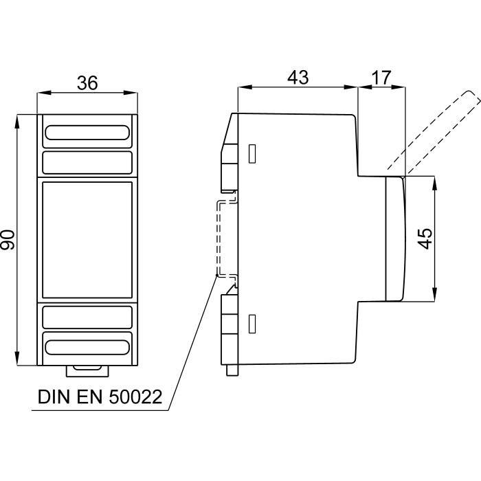 X35DL3030B102 Реле витоку на DIN рейку живл.230В, RS 485, 30 mA - 30 А