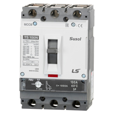 Автоматичний вимикач LS ELECTRIC TD100N 3P 100A 50 кА