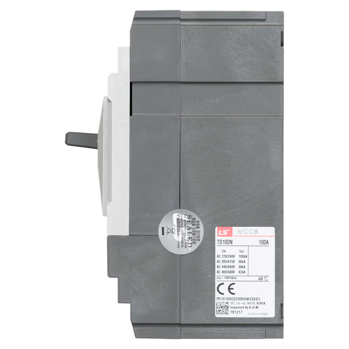 Автоматичний вимикач LS ELECTRIC TD100N 3P 100A 50 кА - 105011900
