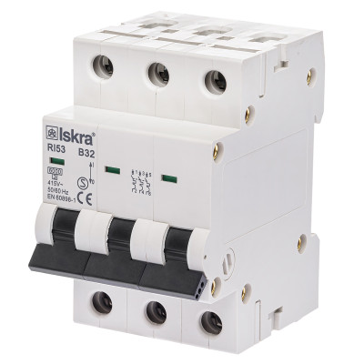 Модульний автоматичний вимикач ISKRA RI53 3P B50A 6кА