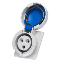 Розетка вбудована похила IDE MUNDIAL 2P+E 32 А 200–250 В IP66-67