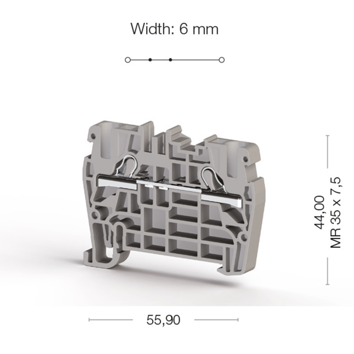 Клема Klemsan PYK Прохідна 4 мм - 0.0.0.3.07119RP