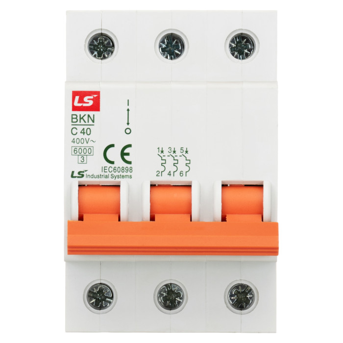 Модульний автоматичний вимикач LS ELECTRIC BKN 3P C40A 6кА - 061301718B