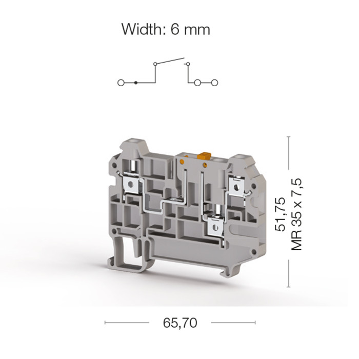 Клема Klemsan AVK З розмикачем 4 мм - 0.0.0.3.25239