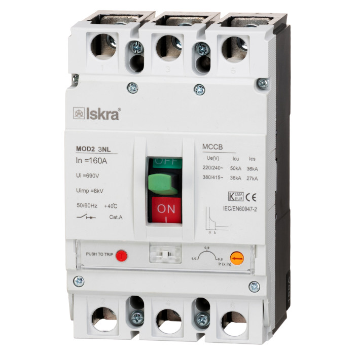 786103499000 MOD2 3NL 160A OLD Автоматичний вимикач з регульованим розчеплювачем 160А, 36кА