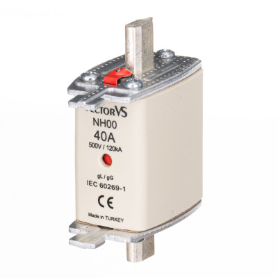 Запобіжник Ножовий Vector VS GENESIS NH00 40А 500V AC gG