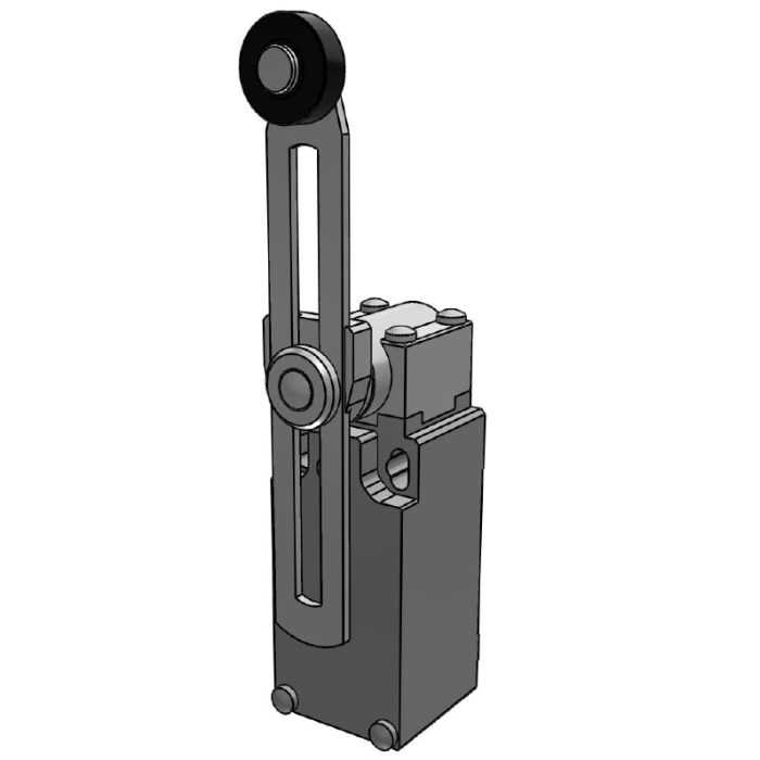 AM1T51Z11 Кінц. вимикач з метал. штовхачем, регульований зубчастий привід з роликом (18х5,5) NO+NC