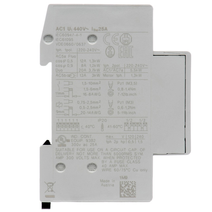 Модульний контактор Benedict R25 25A 220-240 - R25-20 230