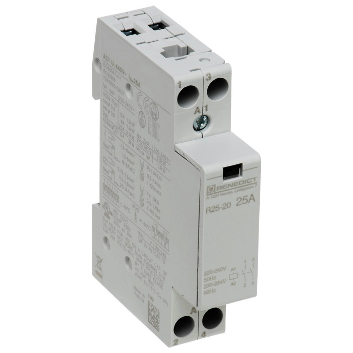 Модульний контактор Benedict R25 25A 220-240 - R25-20 230