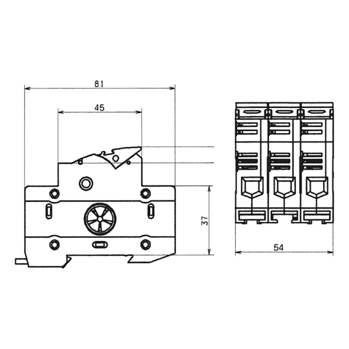 31971 Утримувач запобіжників Ambus для геліоенергетики 10х38 1р