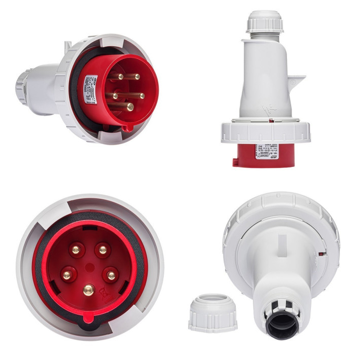 Вилка кабельна IDE MUNDIAL 3P+N+E 16 А 200/346–240/415 В IP66-67 - 03603