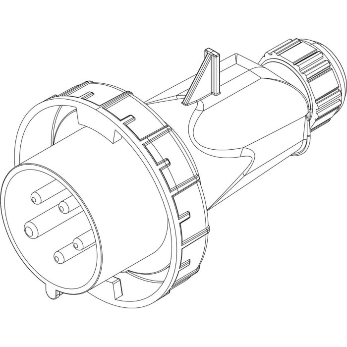Вилка кабельна IDE MUNDIAL 3P+N+E 16 А 200/346–240/415 В IP66-67 - 03603