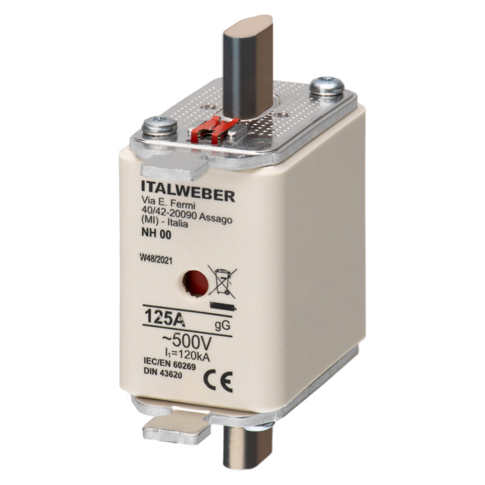 Ножовий запобіжник Italweber gG NH00 125A - 1500125