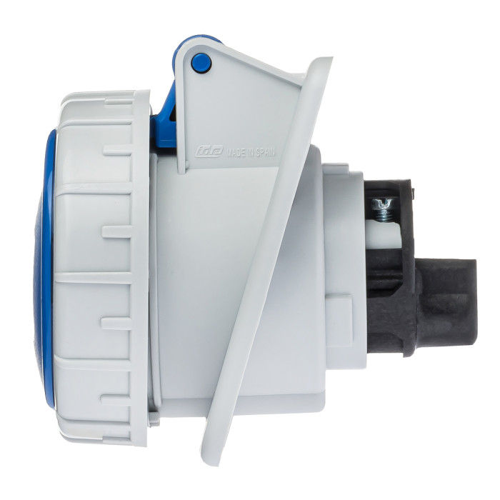 Розетка вбудована похила IDE MUNDIAL 2P+E 16 А 200–250 В IP66-67 - 02801