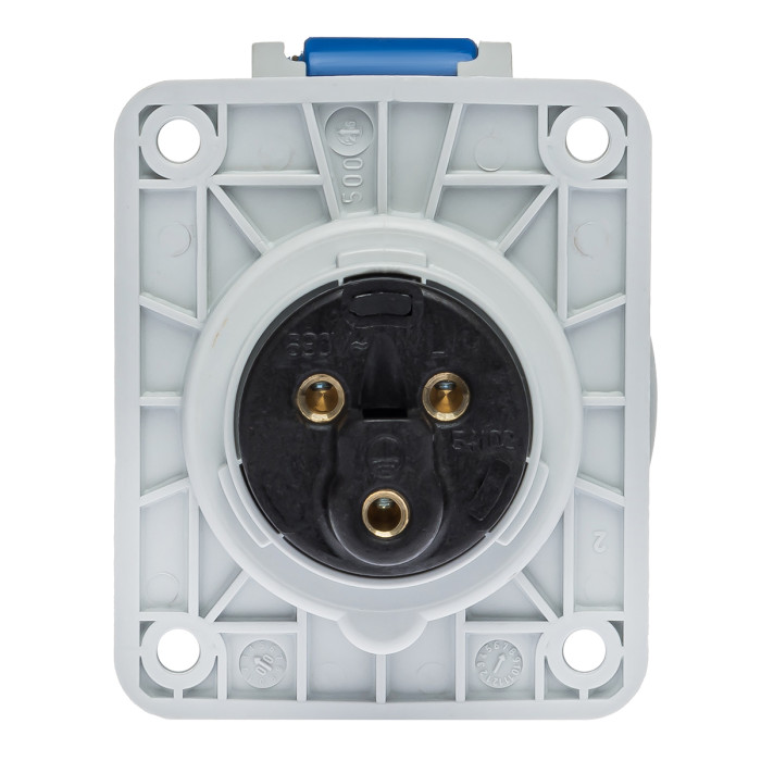 Розетка вбудована похила IDE MUNDIAL 2P+E 16A 200–250V IP66-67