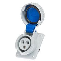 Розетка вбудована похила IDE MUNDIAL 2P+E 16A 200–250V IP66-67