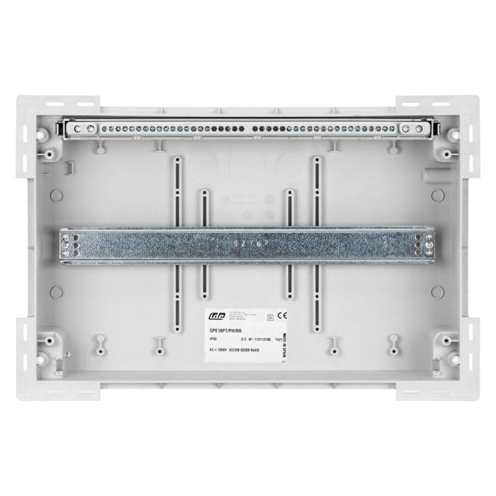 GPE18PT/PH/RR Корпус розподільчий GOLD, 1x18 модулів, прозорі двері, IP40