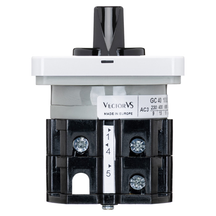 Кулачковий перемикач GC 40A 3P схема 10 (0-1)