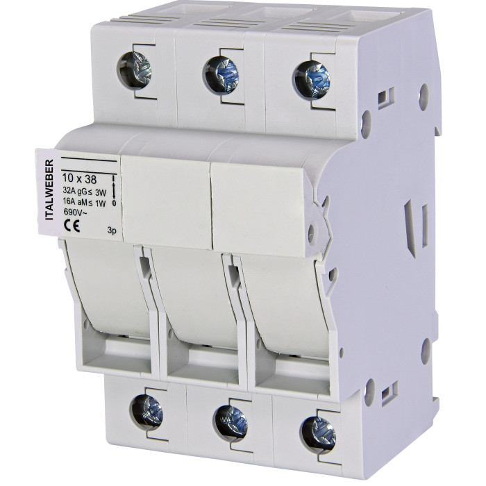 2343038* Тримач запобіжників 3P DCH 10x38 32A 690 V АC