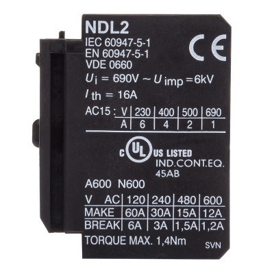 038422834000 Доп контакт NDL2-11, для KNL9-18