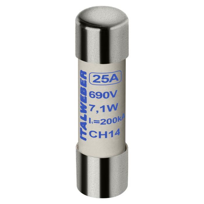 Запобіжник циліндричний Italweber CH14 25A aR 14x51 690В - 1461025