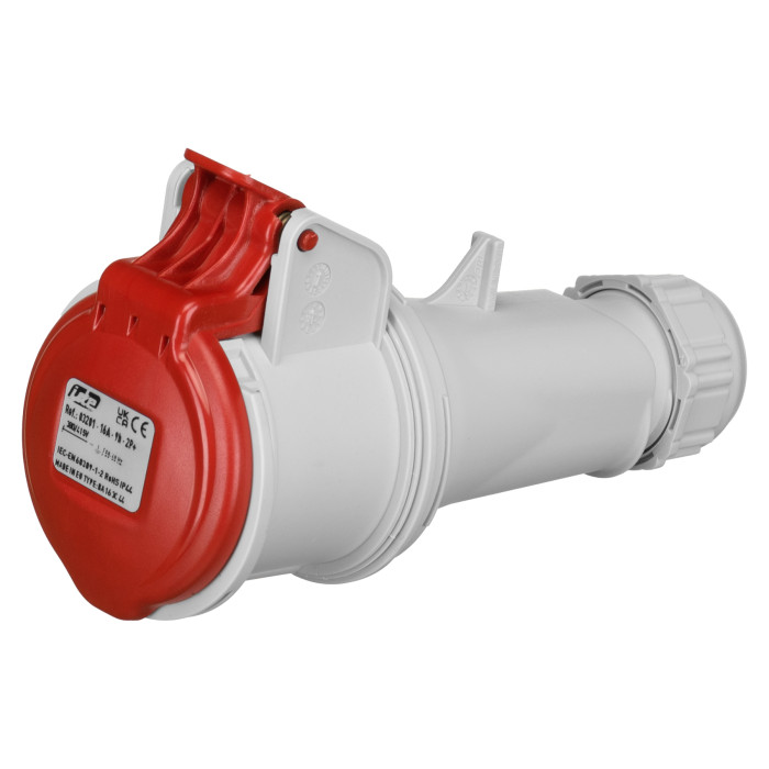 Розетка кабельна IDE MUNDIAL 2P+E 16A 380–415V IP44