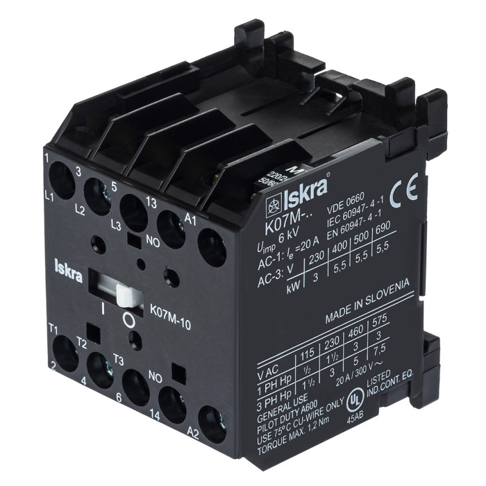 Мініконтактор ISKRA K07M-01 M7,230V-50Hz - 030041172000