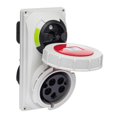 Розетка вбудована з механічним блокуванням IDE MUNDIAL 3P+N+E 32 А 200/346–240/415 В IP67