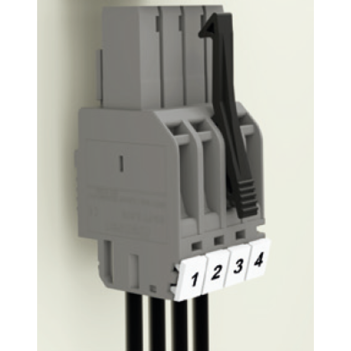 0.0.0.4.69005 Защіпка-фіксатор SG-L чорного кольору для штекерів SG-PT, 1 полюс (пак. 50 шт)