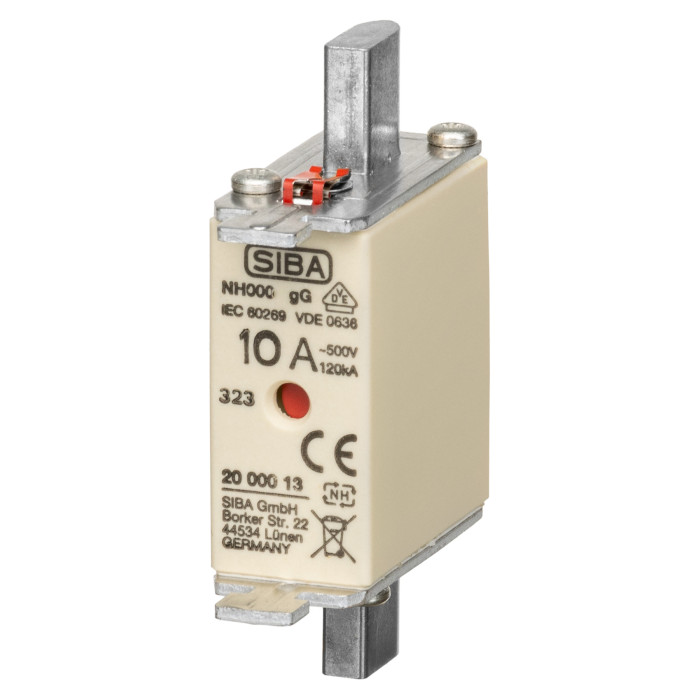 Ножовий запобіжник PRONUTEC gG NH000 10A - S20 000 13.10