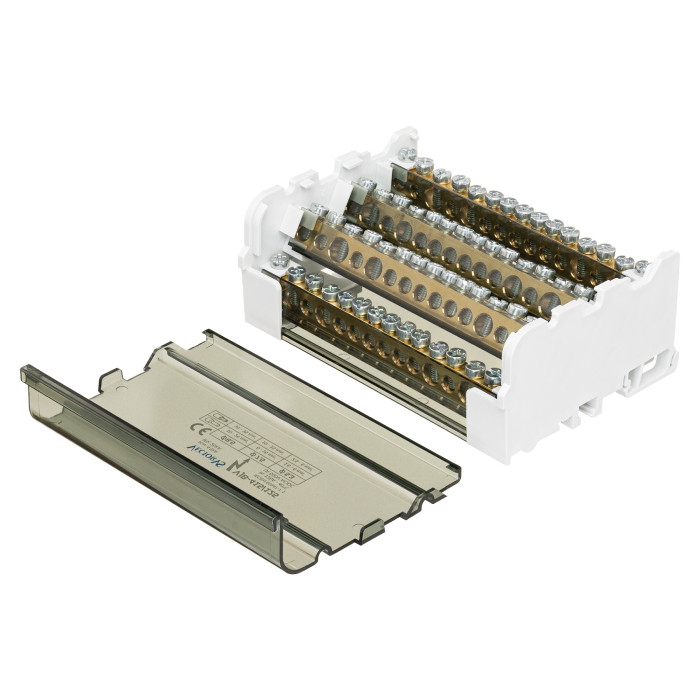 Розподільчий блок Vector VS VJB-415/125 на DIN-рейку, 125A, 15 виходів