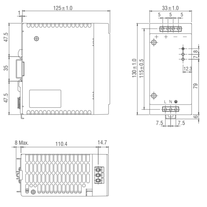 Блок живлення IMO BPS-1 70 Вт 24В DC 3 А - BPS-1-70-24DC