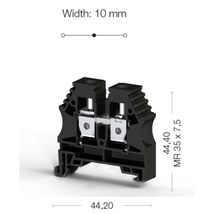 Клема Klemsan AVK Прохідна 10 мм - 0.0.0.3.04155RP