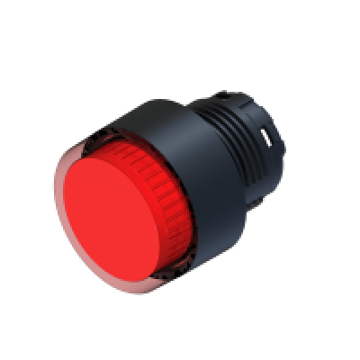 ECX 4201 Кнопка червона з підсвічуванням пластик