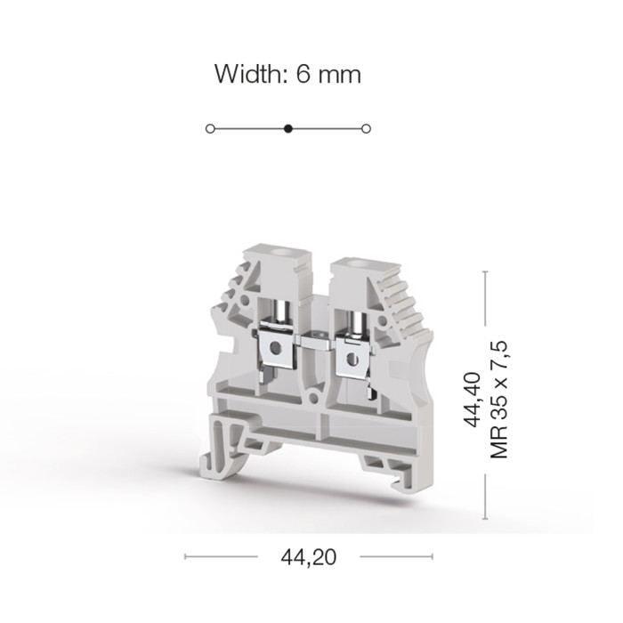 Клема Klemsan AVK Прохідна 4 мм - 0.0.0.3.04136RP
